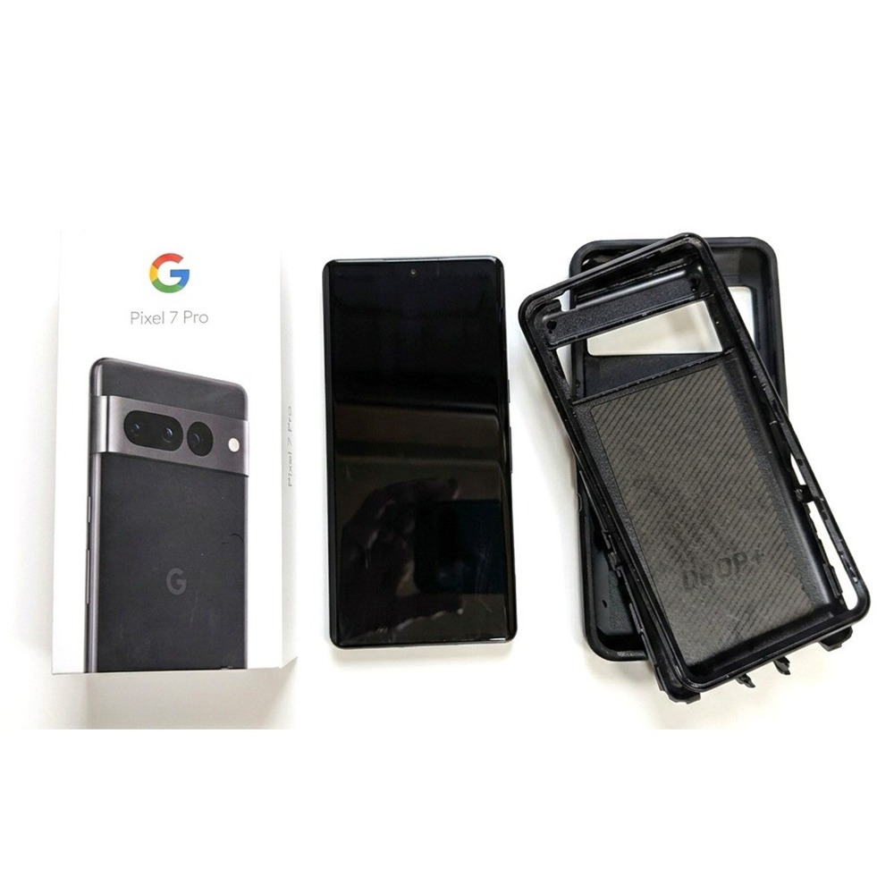 Google Pixel 7 Pro Verizon Phone, Crack on Case, Otterbox, 128MB, Working, READ